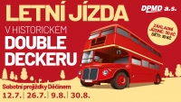 Letní jízdy s Double Deckerem v Děčíně